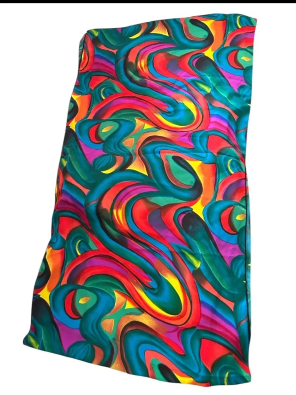 Multicolor Abstract Print Scarf